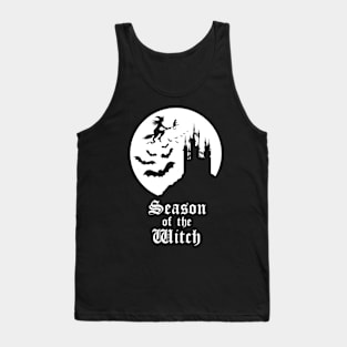 Season of the Witch - Spooky White Moon Tank Top